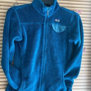 Patagonia Kids Teal Fleece Jacket